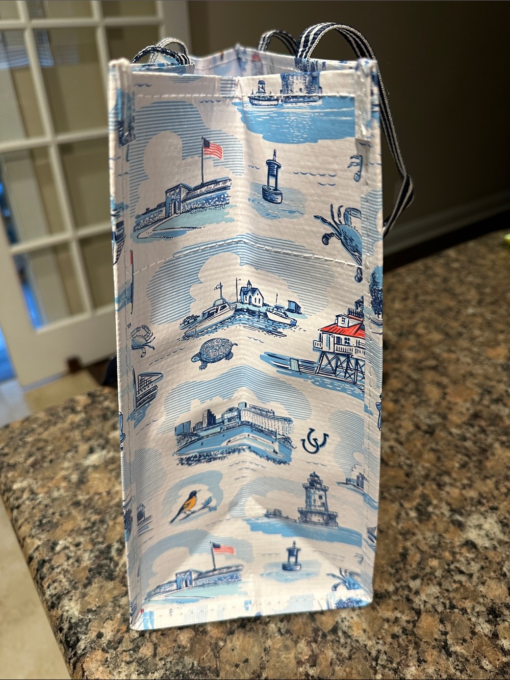 Scout Blue & White Maryland Scenic Gift Bag NWT - Picture 6 of 7
